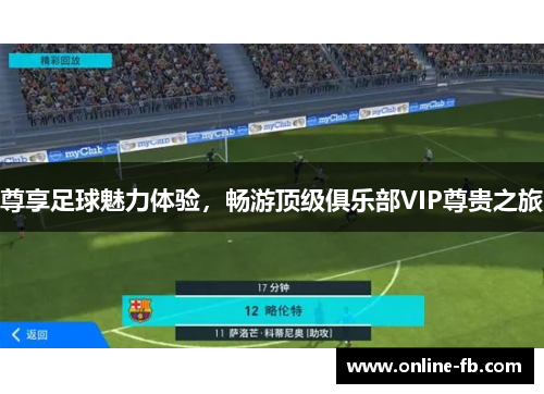 尊享足球魅力体验，畅游顶级俱乐部VIP尊贵之旅